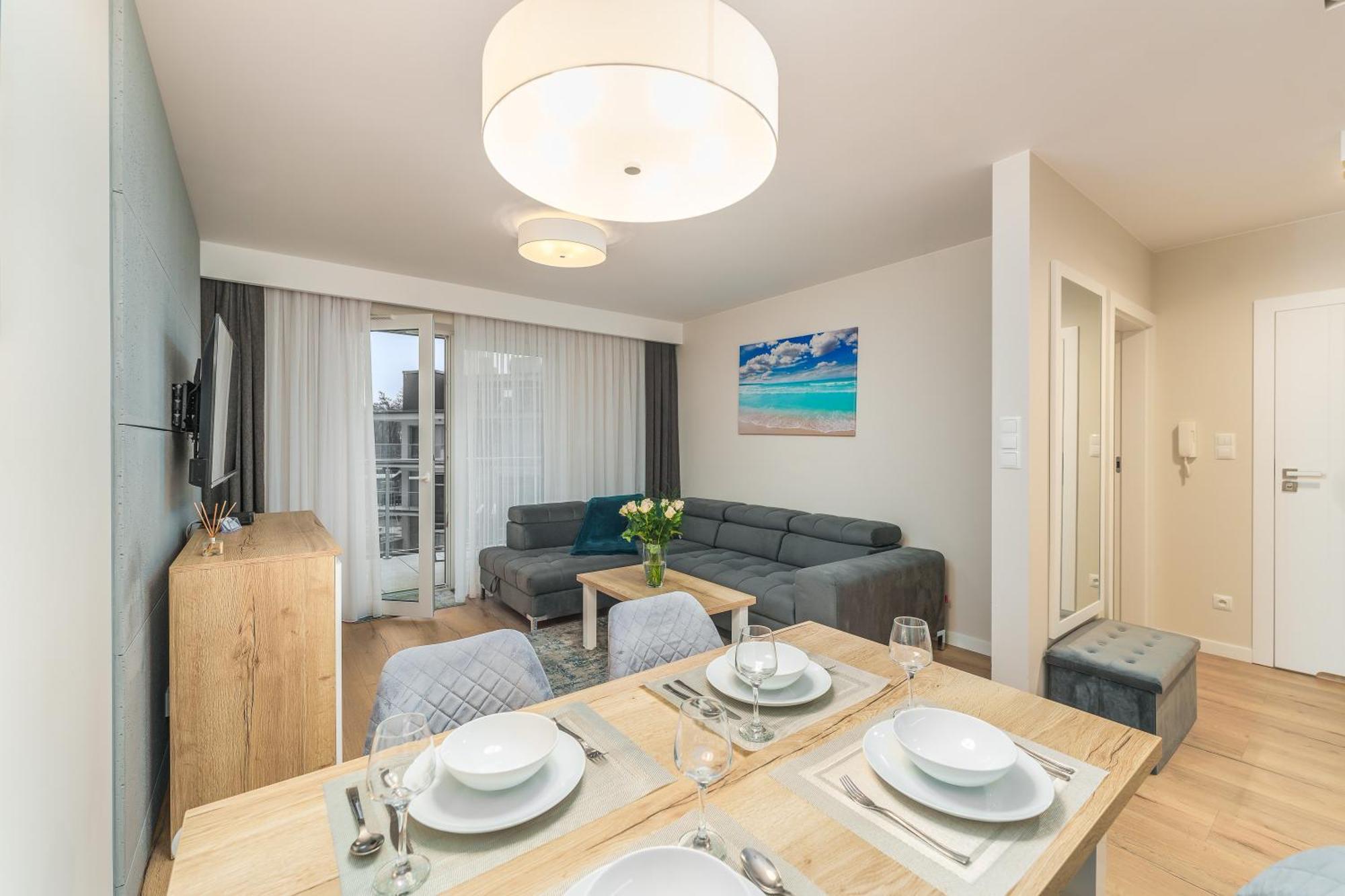 Apartament Szafir W Budynku Basenowym Morska Klifowa Rewal Bagian luar foto